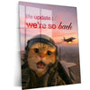 Quote Metal Poster | “Life Update: We’re So Back.” | Comeback Energy Metal Poster