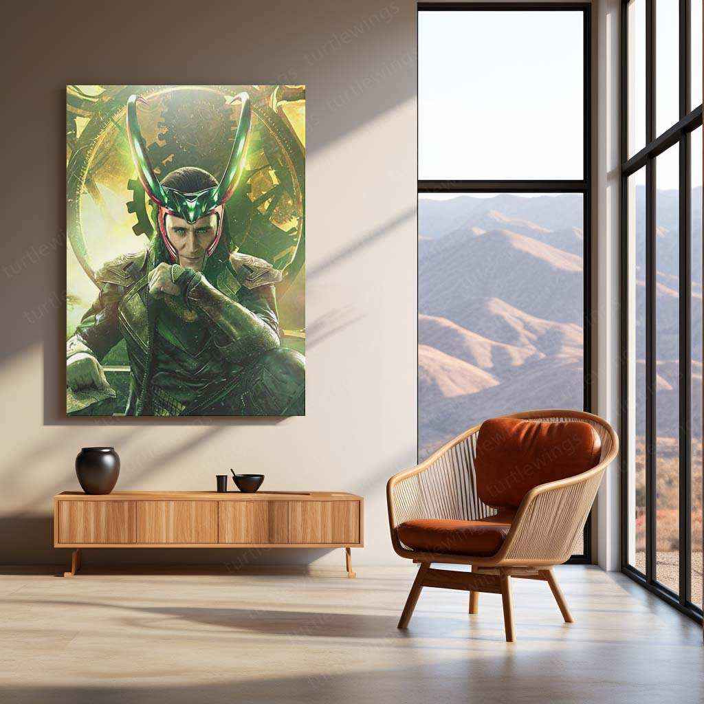 Loki Metal Poster | God of Mischief Wall Art | Marvel Villain PortraitLoki Metal Poster | God of Mischief Wall Art | Marvel Villain Portrait - TURTLEWINGS