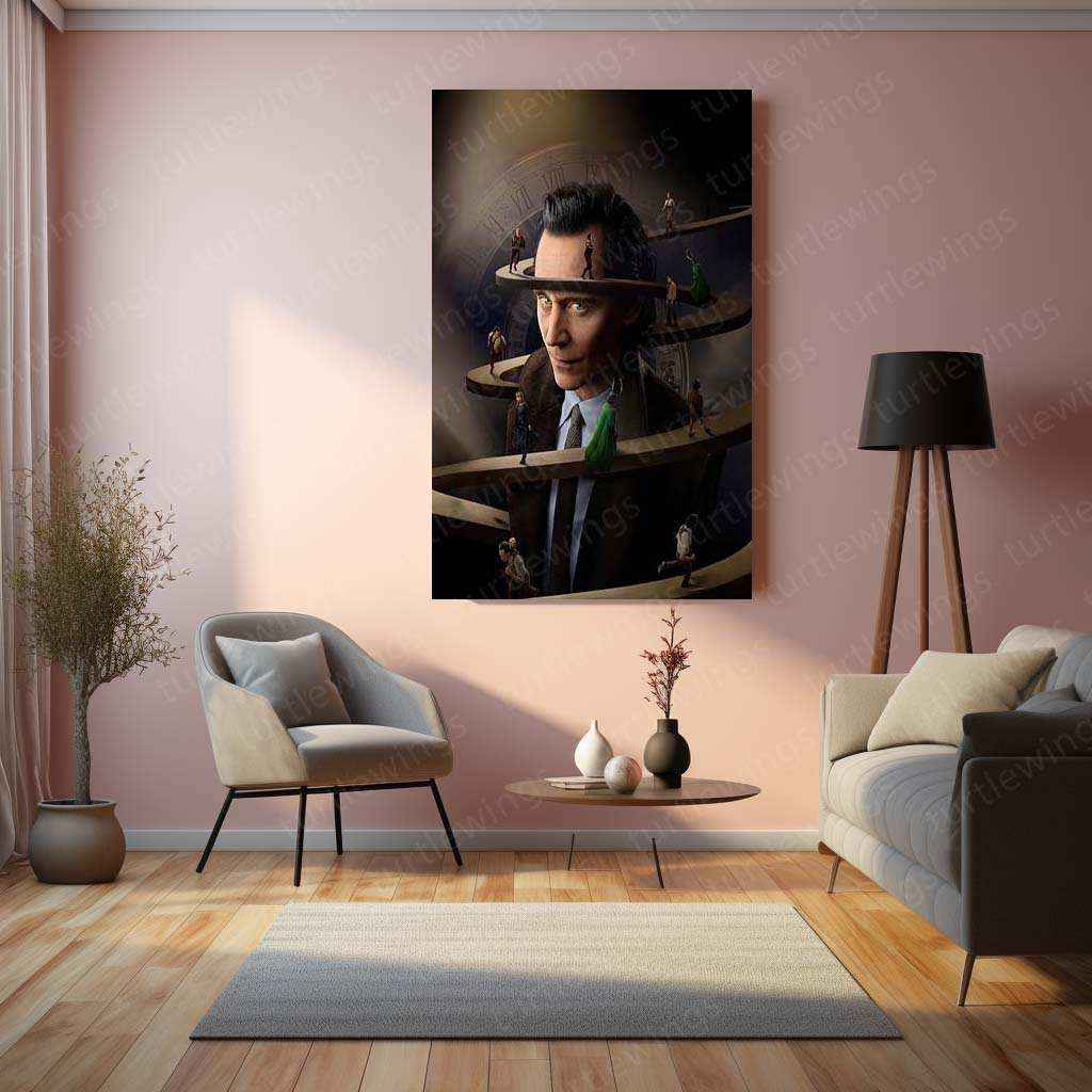 Loki Marvel Metal Poster – God of Mischief Wall Art - TURTLEWINGS