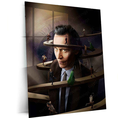 Loki Marvel Metal Poster – God of Mischief Wall Art - TURTLEWINGS