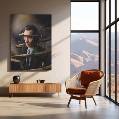 Loki Marvel Metal Poster – God of Mischief Wall Art - TURTLEWINGS