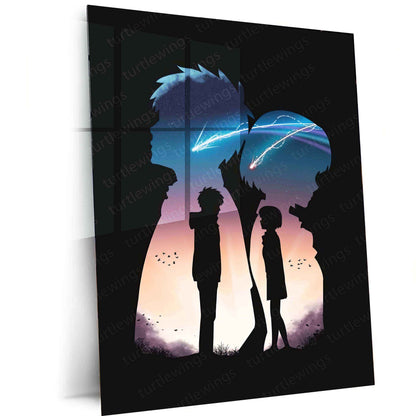 Love Art Metal Poster | Romantic Couple Wall Art | Passionate & Elegant Decor - TURTLEWINGS