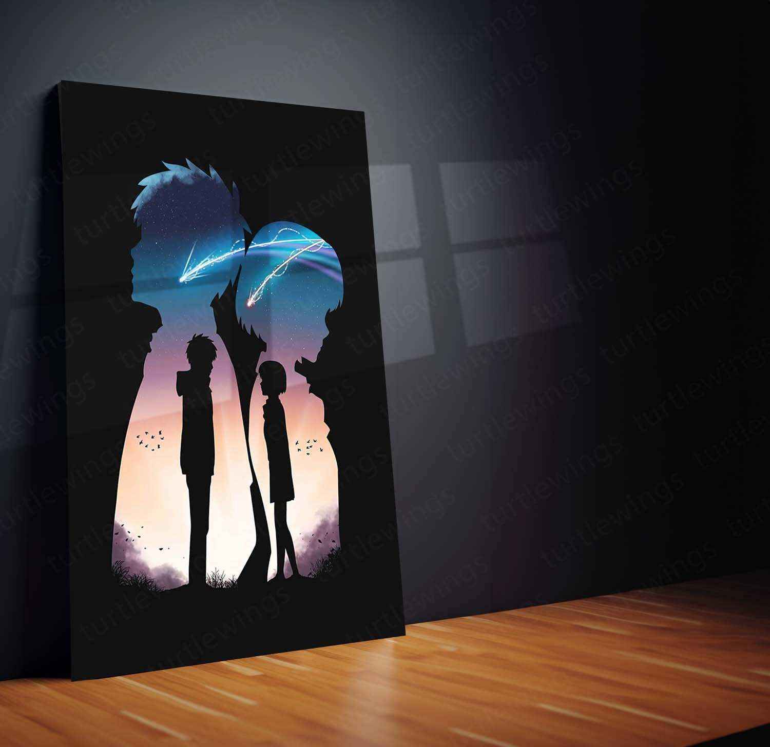 Love Art Metal Poster | Romantic Couple Wall Art | Passionate & Elegant Decor - TURTLEWINGS