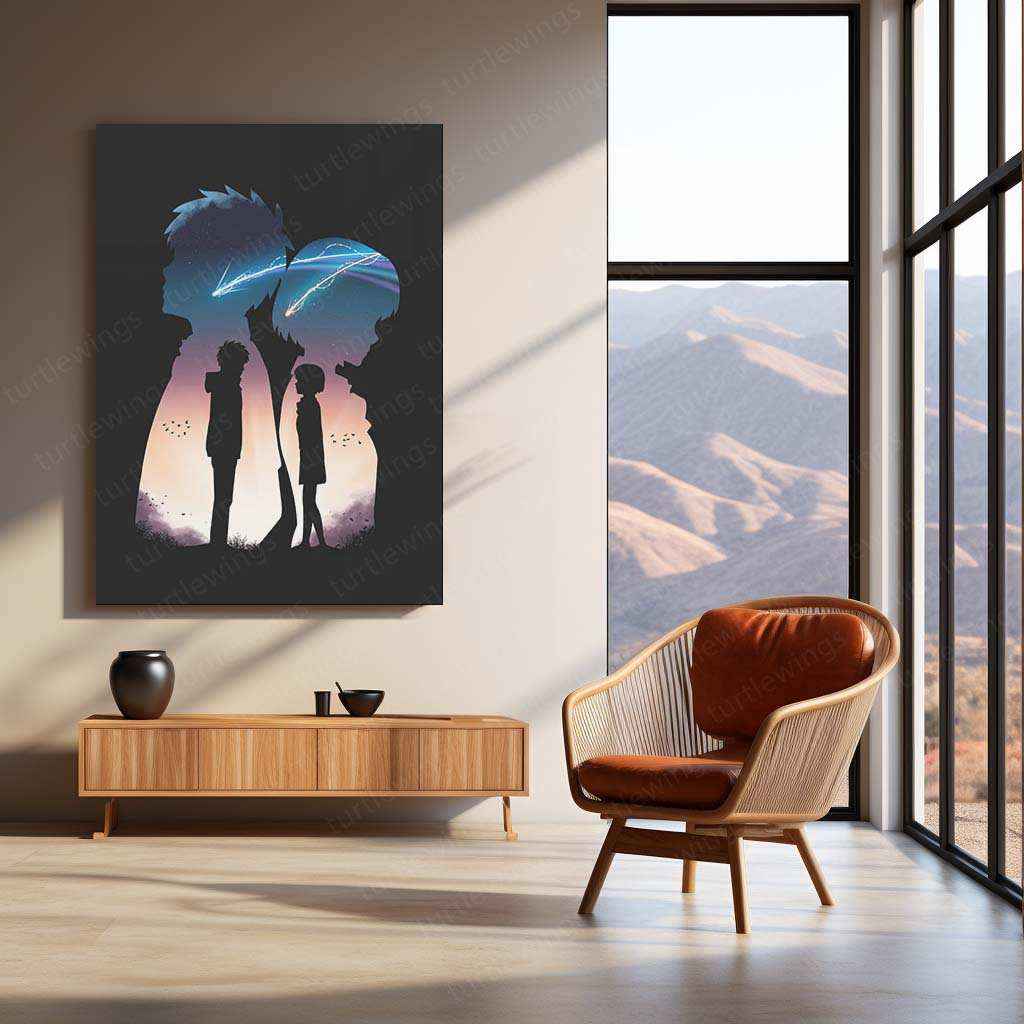 Love Art Metal Poster | Romantic Couple Wall Art | Passionate & Elegant Decor - TURTLEWINGS