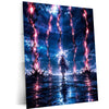 Anime Metal Poster | Gear 5 Monkey D. Luffy Lightning Storm Metal Poster | One Piece Anime Wall Art | Premium Aluminum Print