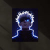 Gojo Satoru Neon LED Frame | Jujutsu Kaisen Anime Wall Art | Infinity Power Aesthetic Design