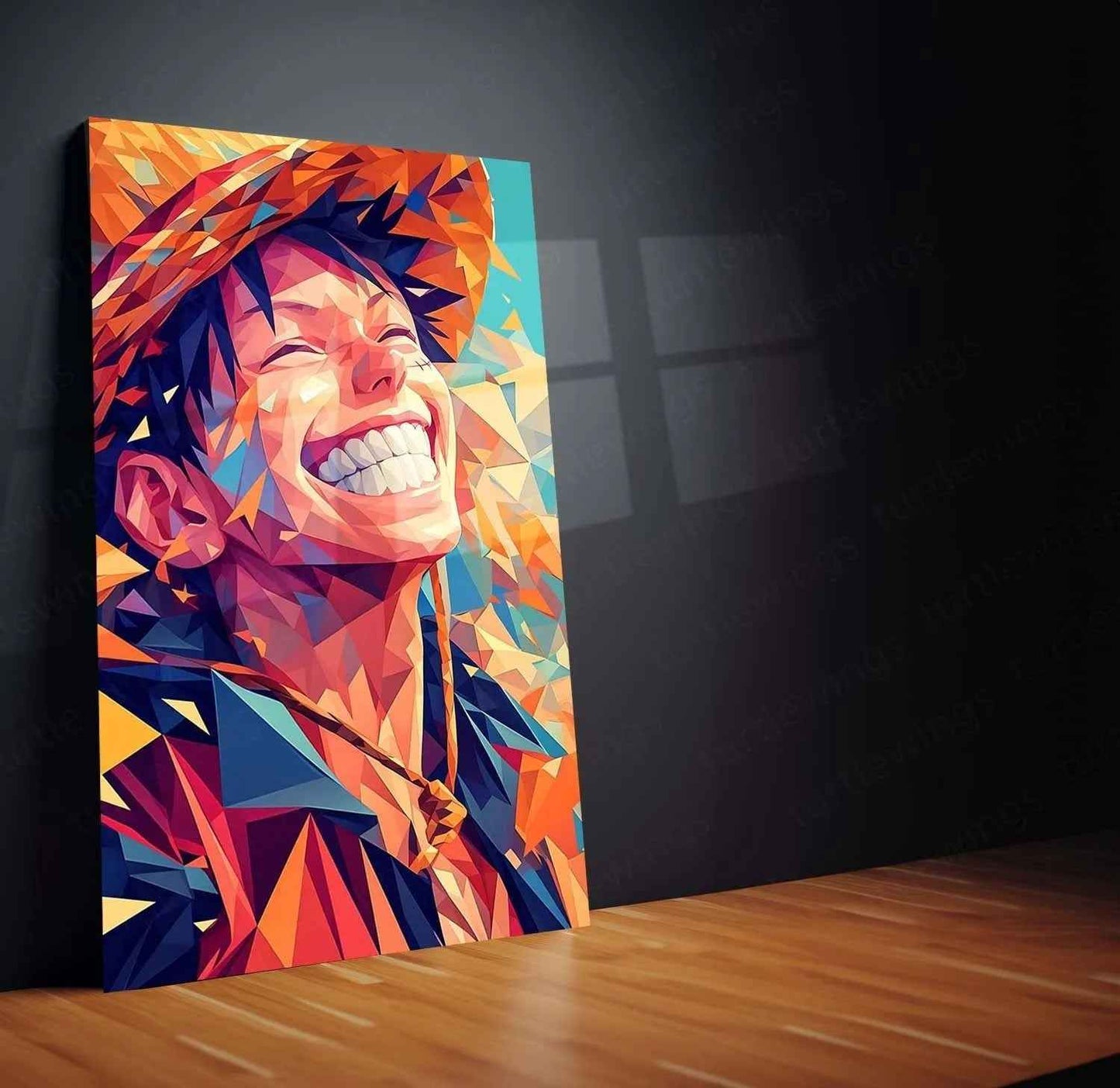 Luffy Metal Poster | One Piece Anime Wall Art | Monkey D. Luffy Gear 5 Decor - TURTLEWINGS