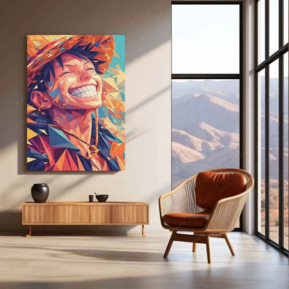 Luffy Metal Poster | One Piece Anime Wall Art | Monkey D. Luffy Gear 5 Decor - TURTLEWINGS