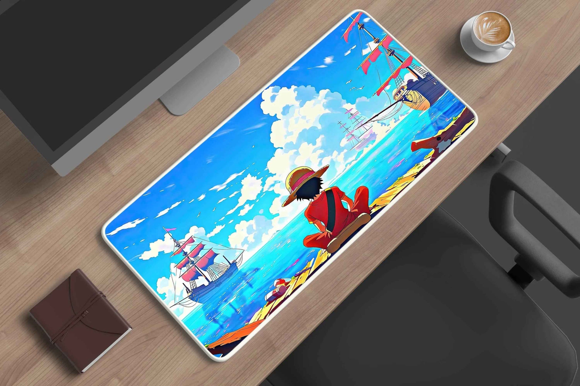 luffy one piece anime deskmat - TURTLEWINGS