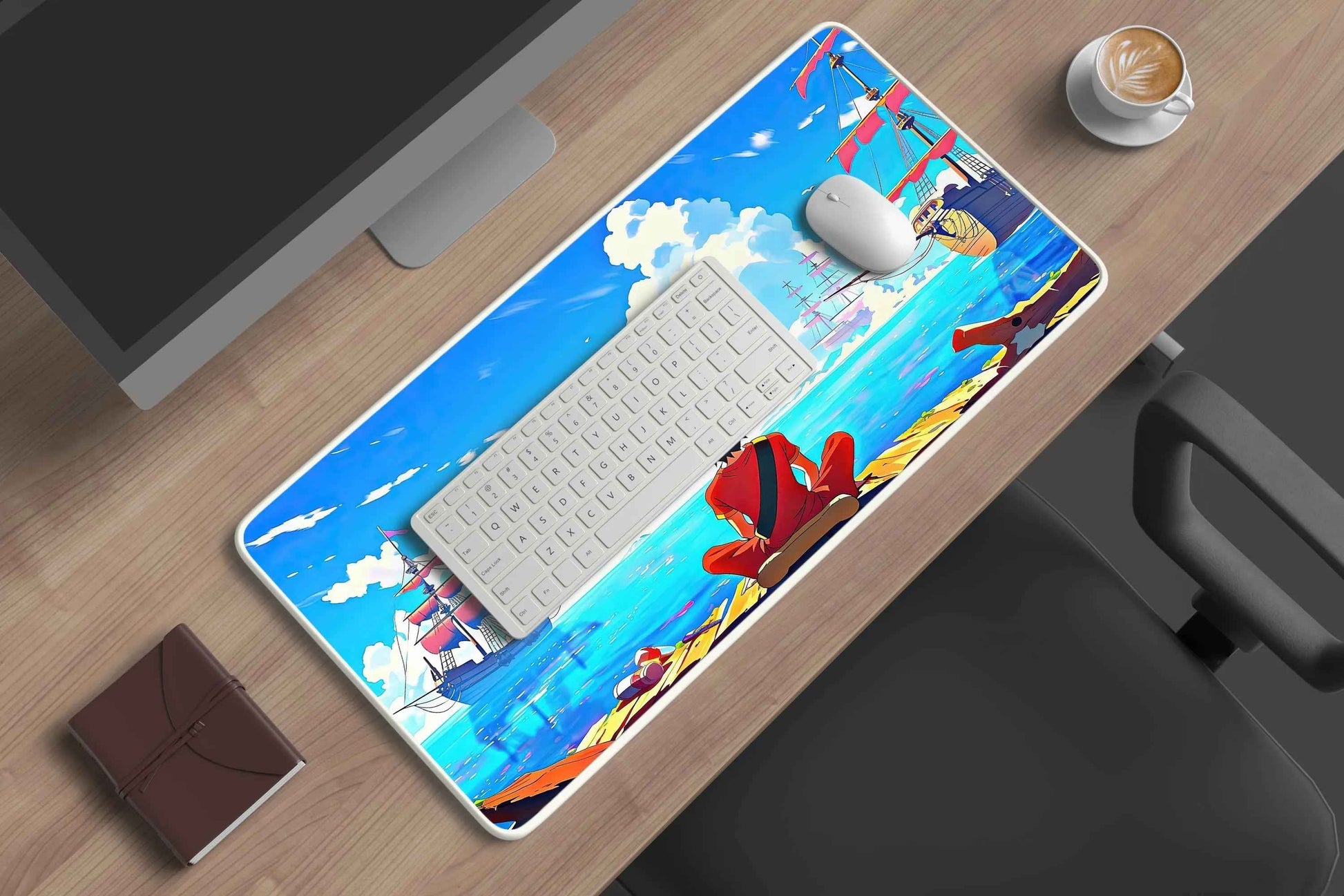 luffy one piece anime deskmat - TURTLEWINGS