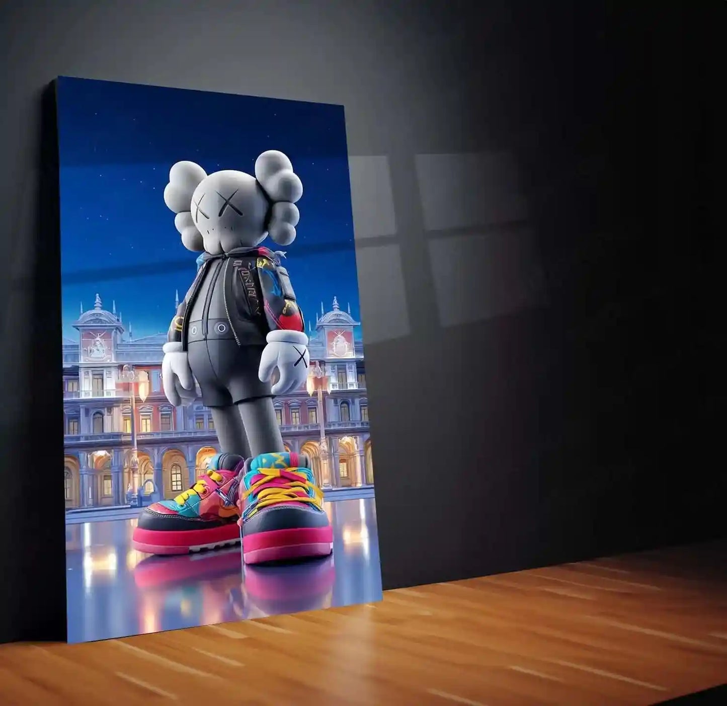 KAWS-Inspired Mouse Character Metal Poster | Street Pop Art Wall Decor | Designer Toy Aesthetic - TURTLEWINGS