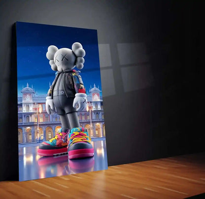 KAWS-Inspired Mouse Character Metal Poster | Street Pop Art Wall Decor | Designer Toy Aesthetic - TURTLEWINGS