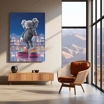 KAWS-Inspired Mouse Character Metal Poster | Street Pop Art Wall Decor | Designer Toy Aesthetic - TURTLEWINGS