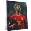 Marco Asensio – Spain National Team Metal Frame | La Roja Football Wall Art