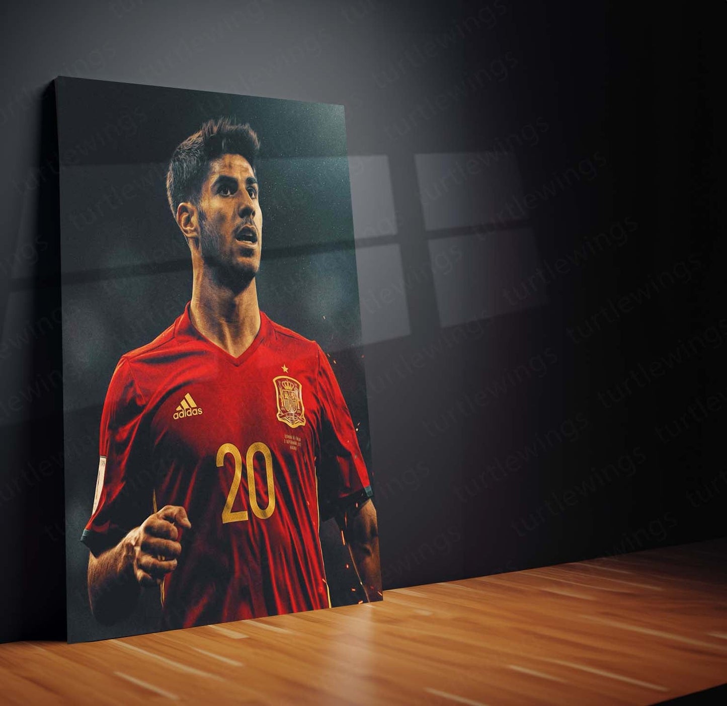 Marco Asensio – Spain National Team Metal Frame | La Roja Football Wall Art - TURTLEWINGS