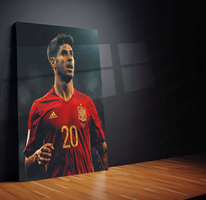 Marco Asensio – Spain National Team Metal Frame | La Roja Football Wall Art - TURTLEWINGS
