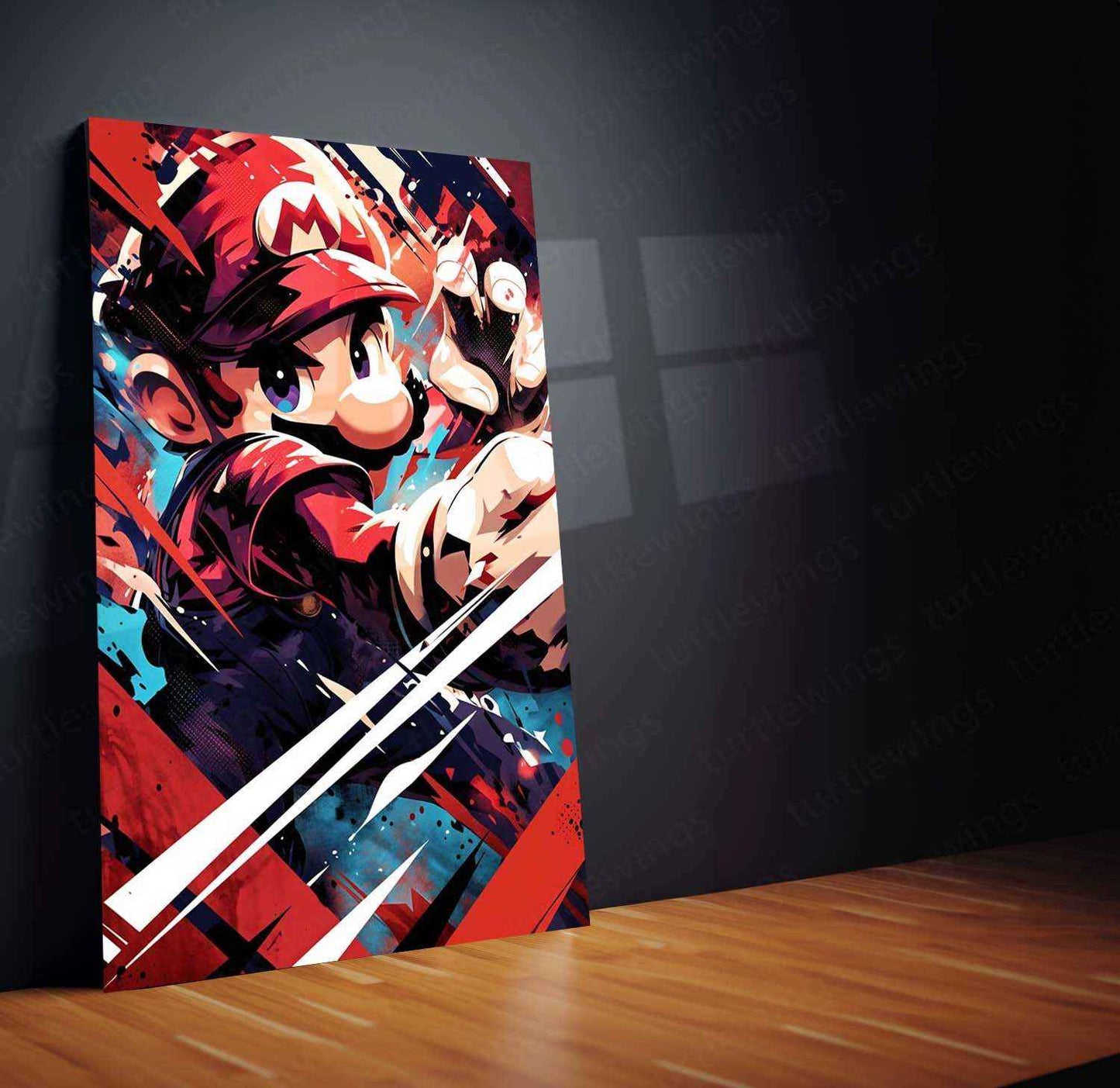 Mario Metal Poster – Iconic Super Mario Character Wall Art | Legendary Video Game Hero - TURTLEWINGS
