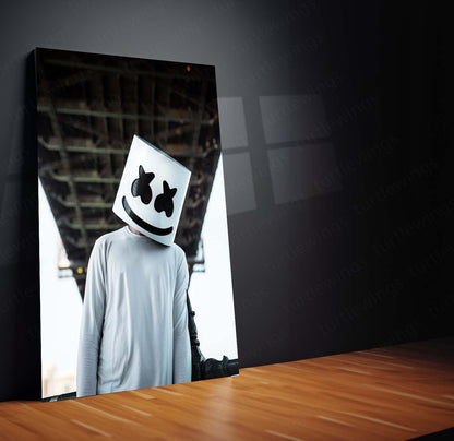 Marshmello DJ Metal Frame | Iconic EDM Artist Wall Art - TURTLEWINGS