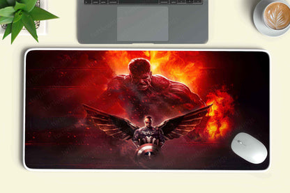 Marvel Legends Red Hulk & Captain America in Action Deskmat - TURTLEWINGS