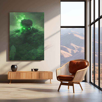 Hulk – Green Aura Power Metal Poster - TURTLEWINGS