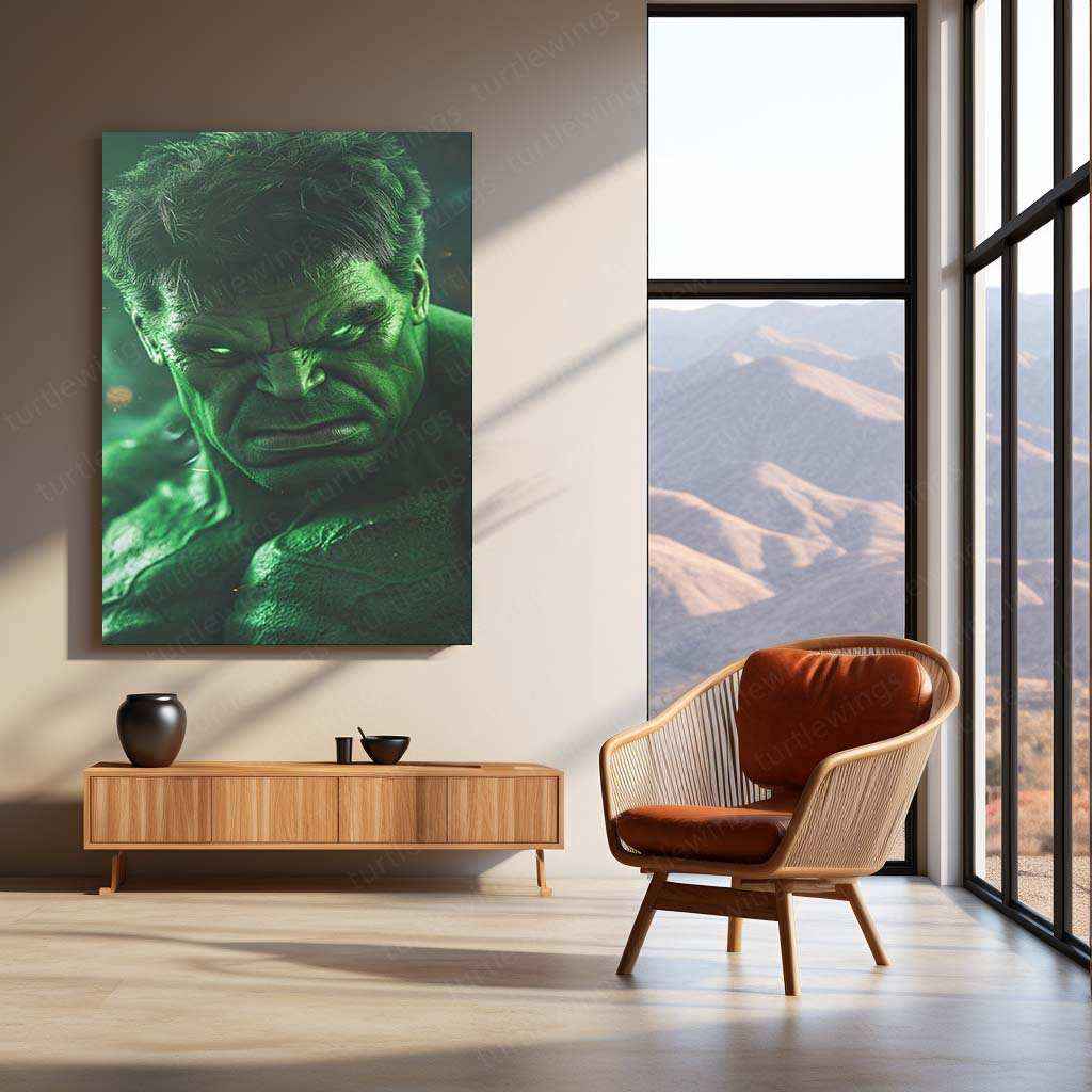Hulk – Green Aura Power Metal Poster 2 - TURTLEWINGS