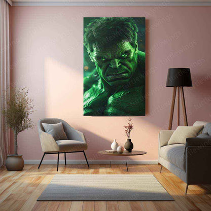 Hulk – Green Aura Power Metal Poster 2 - TURTLEWINGS