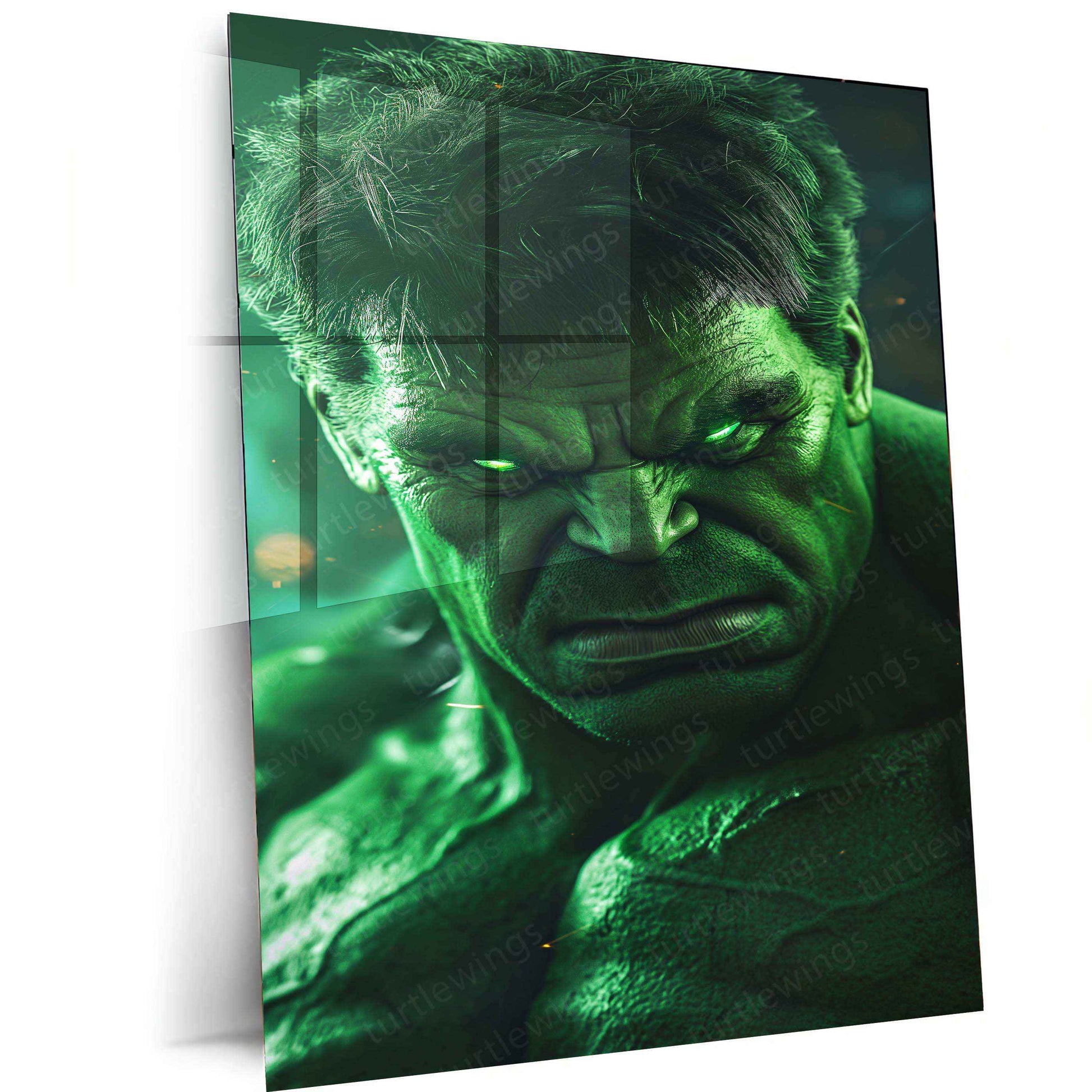 Hulk – Green Aura Power Metal Poster 2 - TURTLEWINGS