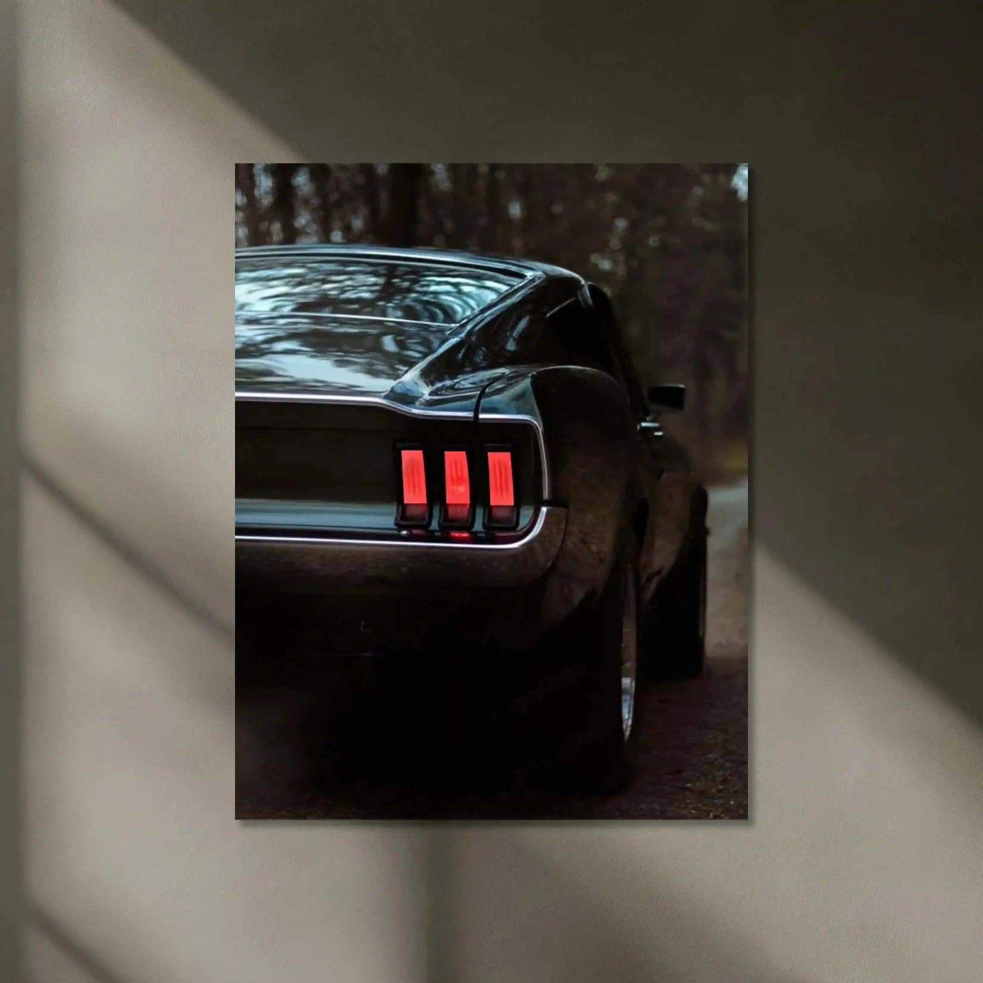 Neon LED Metal Poster | 1969 Ford Mustang Neon LED Metal Poster – Classic Muscle Car Wall Art 01 - TURTLEWINGS