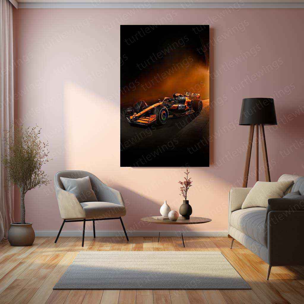 Mercedes-AMG F1 W14 Metal Poster | 2023 Formula 1 Racing Artwork | Silver Arrows Wall Decor - TURTLEWINGS