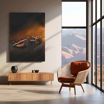 Mercedes-AMG F1 W14 Metal Poster | 2023 Formula 1 Racing Artwork | Silver Arrows Wall Decor - TURTLEWINGS