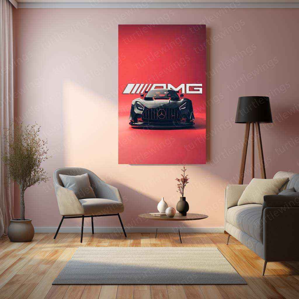 Mercedes-AMG Metal Poster – Luxury Performance Car Wall Art - TURTLEWINGS