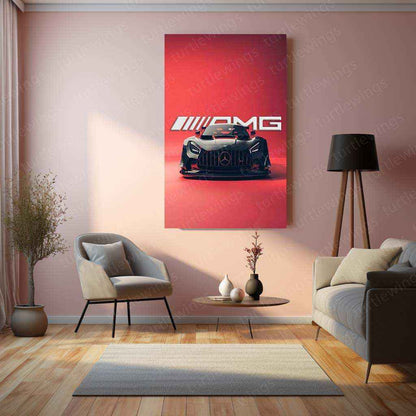 Mercedes-AMG Metal Poster – Luxury Performance Car Wall Art - TURTLEWINGS