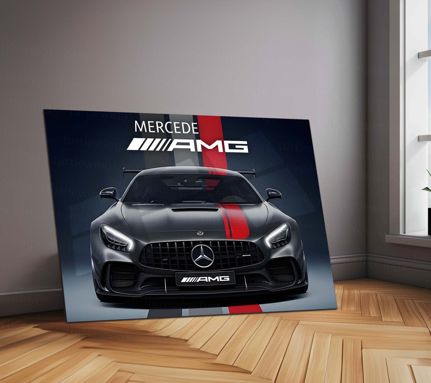 Mercedes-AMG GT Black Series LED Neon Metal Frame | High-Performance Sports Car Wall Light | Premium LED Metal Artwork