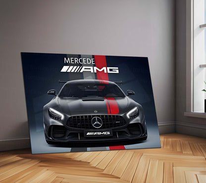 Mercedes-AMG GT Black Series LED Neon Metal Frame | High-Performance Sports Car Wall Light | Premium LED Metal Artwork