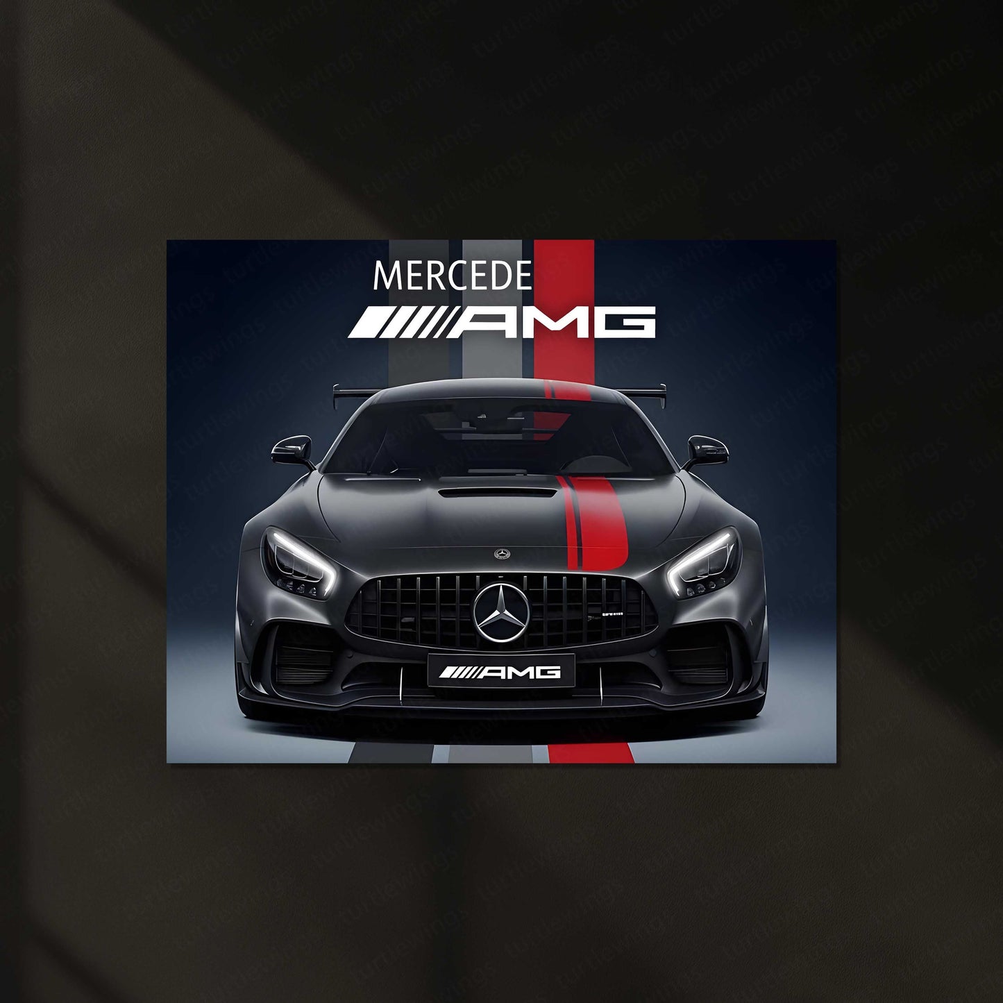 Mercedes-AMG GT Black Series LED Neon Metal Frame | High-Performance Sports Car Wall Light | Premium LED Metal Artwork