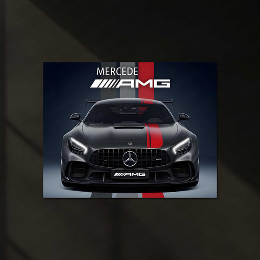 Mercedes-AMG GT Black Series LED Neon Metal Frame | High-Performance Sports Car Wall Light | Premium LED Metal Artwork