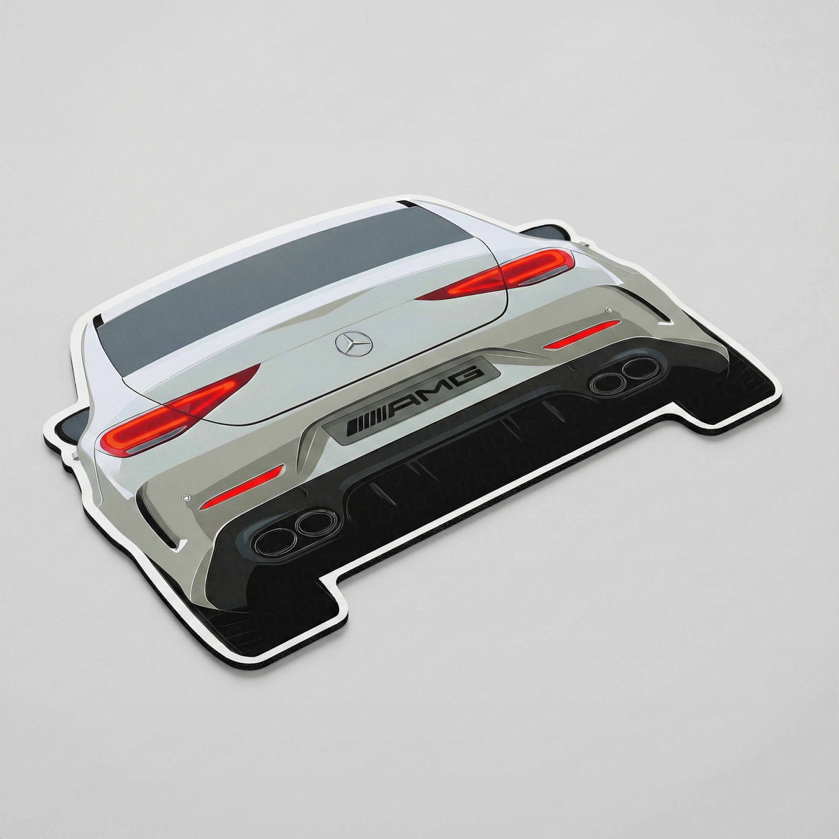 Mercedes-AMG Rear Design Floor Mat | Anti-Slip 3mm Absorbent Performance Car Flat Rug | Easy Clean Waterproof Automotive Floor Mat for Home, Office & Garage