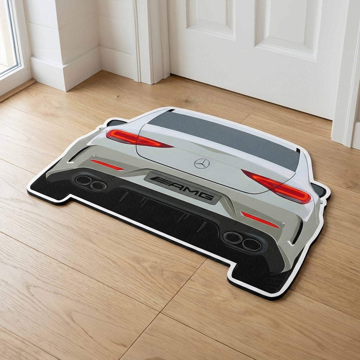 Mercedes-AMG Rear Design Floor Mat | Anti-Slip 3mm Absorbent Performance Car Flat Rug | Easy Clean Waterproof Automotive Floor Mat for Home, Office & Garage