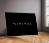 Minimal – Metal Frame | Clean Aesthetic Wall Art | Modern Typography Poster for Calm & Sophisticated Spaces