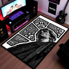 Modern Greek Statue Flat Rug | Classical Sculpture Art Area Flat Rug for Living Room, Bedroom & Office