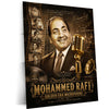 Mohammed Rafi – Golden Era Microphone | Vintage Bollywood Music Metal Frame | Timeless Melody Wall Art by TurtleWings