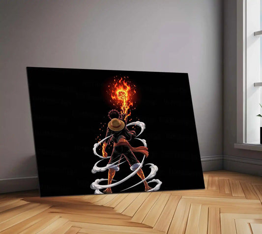 Anime Metal Poster | Monkey D. Luffy – King of the Seas | One Piece Anime Metal Frame | Future Pirate King Wall Art - TURTLEWINGS