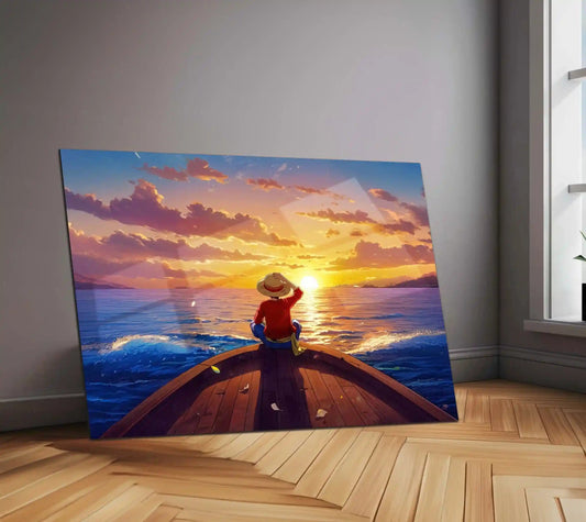 Anime Metal Poster| Monkey D. Luffy | One Piece Anime Metal Frame | Straw Hat Pirate Wall Art - TURTLEWINGS