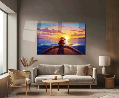 Anime Metal Poster| Monkey D. Luffy | One Piece Anime Metal Frame | Straw Hat Pirate Wall Art - TURTLEWINGS