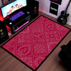 Traditional Decorative Motif Area Flat Rug | Ornate Ethnic Pattern Floor Mat | Cultural Artistic Flat Rug for Living Room, Traditional Home & Study Decor