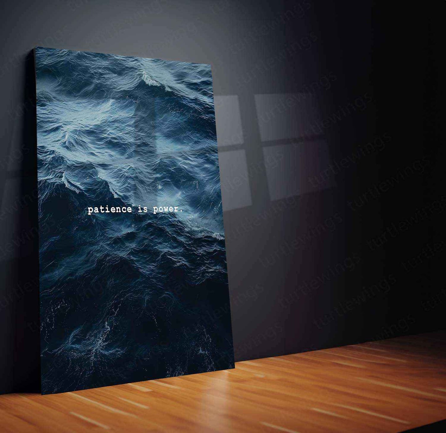 Dark Surface of the Ocean – Mysterious Depths Artwork - TURTLEWINGS