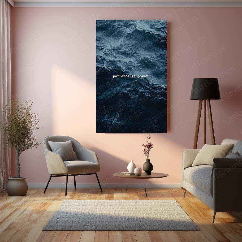 Dark Surface of the Ocean – Mysterious Depths Artwork - TURTLEWINGS