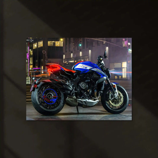 LED | 🔥 MV Agusta Dragster Neon LED Metal Poster | Italian Naked Bike Wall Art - TURTLEWINGS