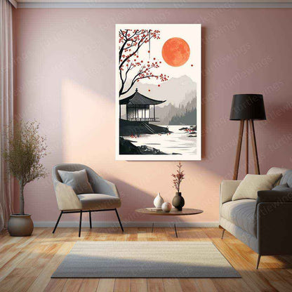 Nature Abstract Metal Poster – Stunning Abstract Nature Wall Art | Serene Greenery & Earth Tones 5 - TURTLEWINGS
