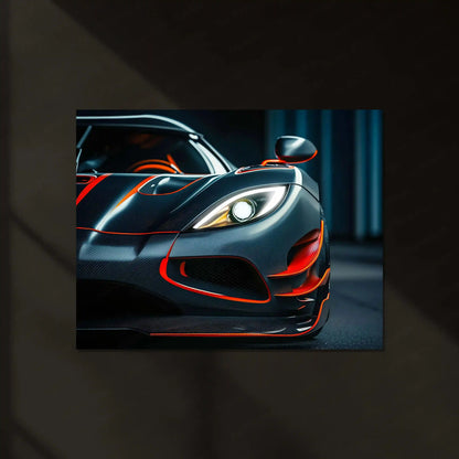 McLaren P1 Neon LED Metal Frame â Luxury Supercar Wall Art - TURTLEWINGS